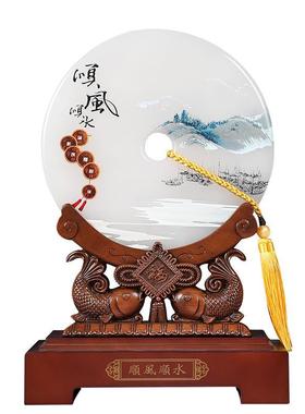 极速。顺水装饰j乔迁顺风新房新居客厅礼品酒柜玉石扣摆件平安玄