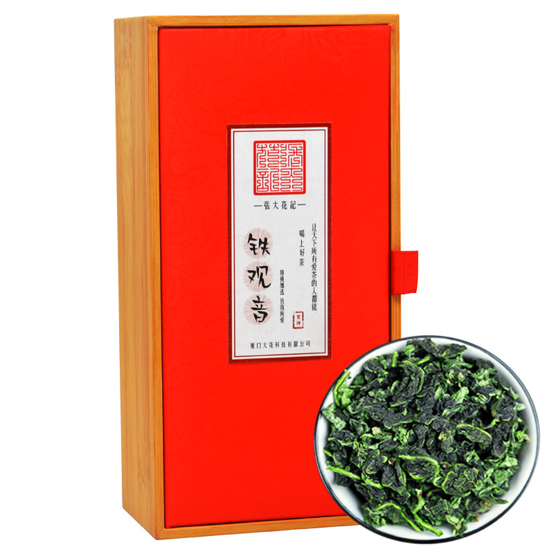 張大花記 铁观音茶叶清香型乌龙茶高山好茶真空小泡包装礼盒套装