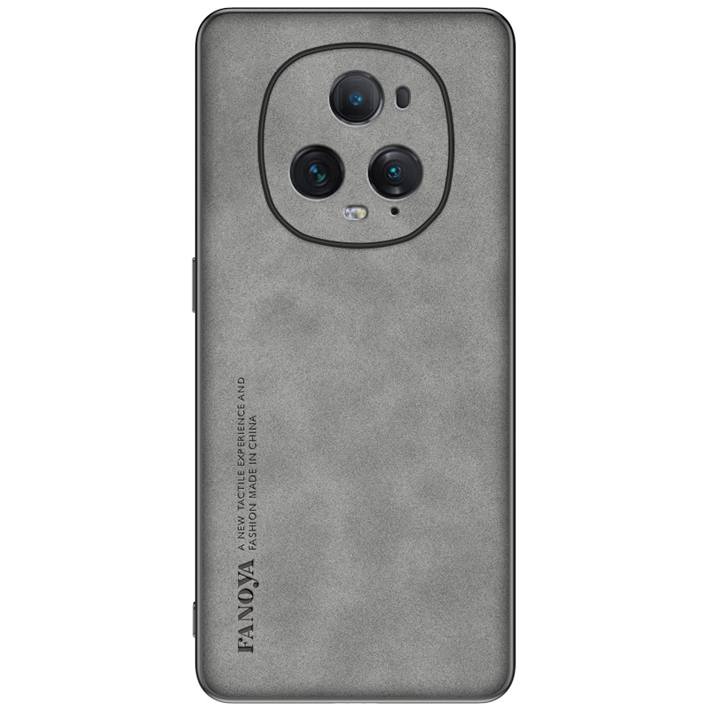 适用荣耀Magic5至臻版手机壳Magic5pro保护套镜头全包防摔Magic5简约羊巴皮新款魔术5硅胶磨砂商务外壳男女款 - 图3