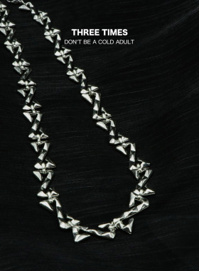 荆棘Z字链嘻哈链条美式百搭项链