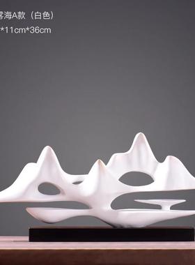 创意新中式客厅酒柜电视柜鞋柜摆件现代门厅玄关软装饰工艺品摆设