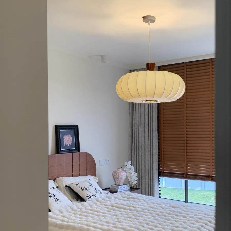 灯蚕丝法式中古vintage卧室南瓜灯奶油风书房餐厅南洋复古实木吊,淘宝优惠券,粉丝福利购,淘宝优惠卷