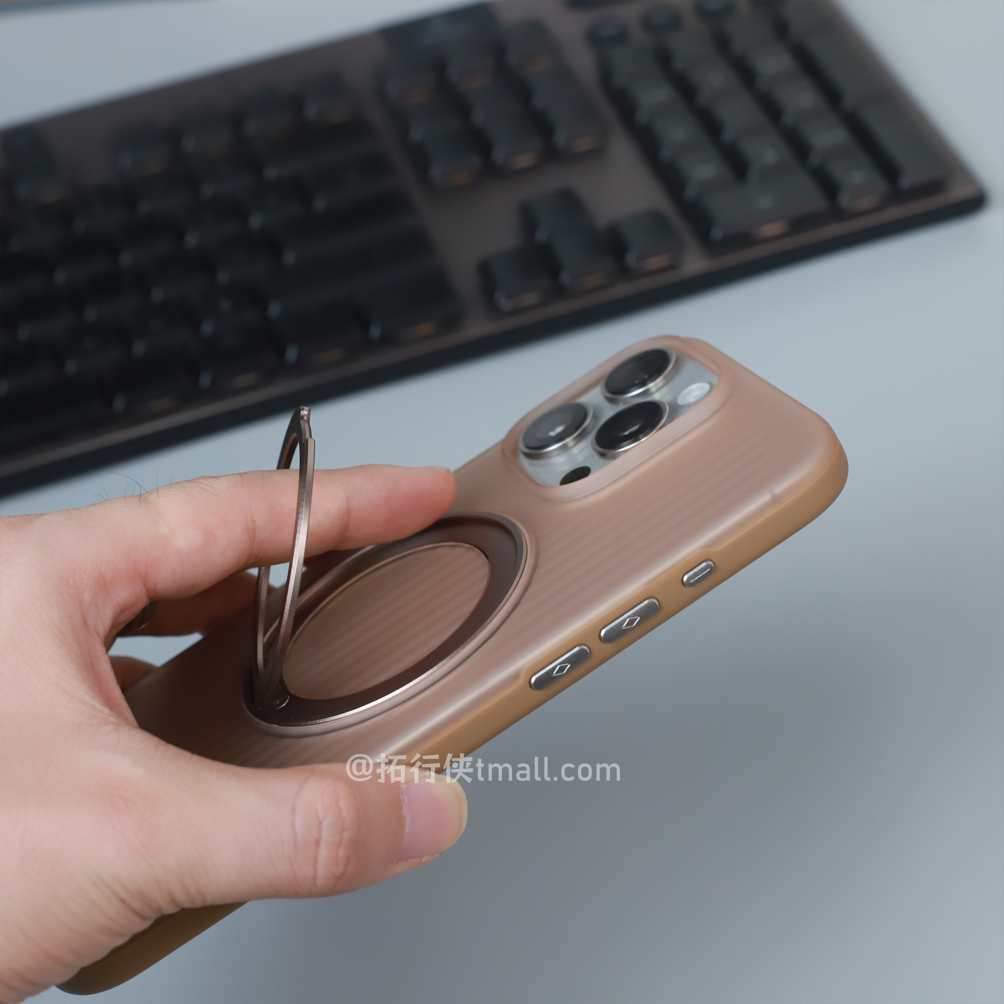 360°可旋转磁吸支点壳适用iPhone16苹果16新款15ProMax手机壳14磨砂肤感条纹瓦楞13无线充电透黑男女套防摔