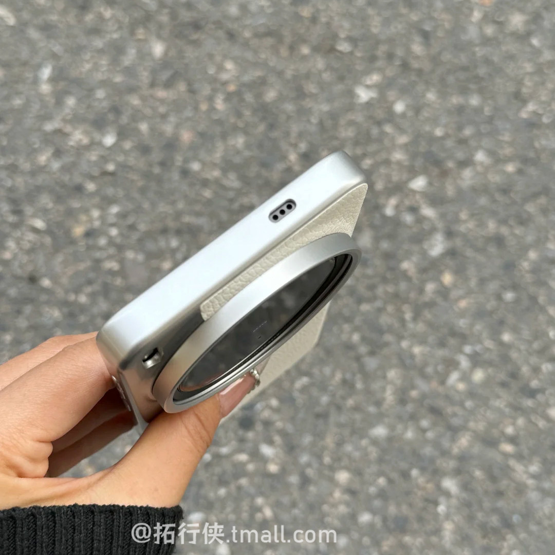 【月光白荔枝纹相机壳】适用vivoX200Ultra手机壳皮革纹电镀硬壳x200S全包保护套x200promini新款时尚300男女-图2