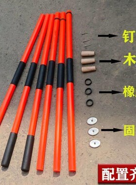 大锤手柄高强度PPR防震手锤柄防滑八角锤柄锤把子防震橡胶锤榔头