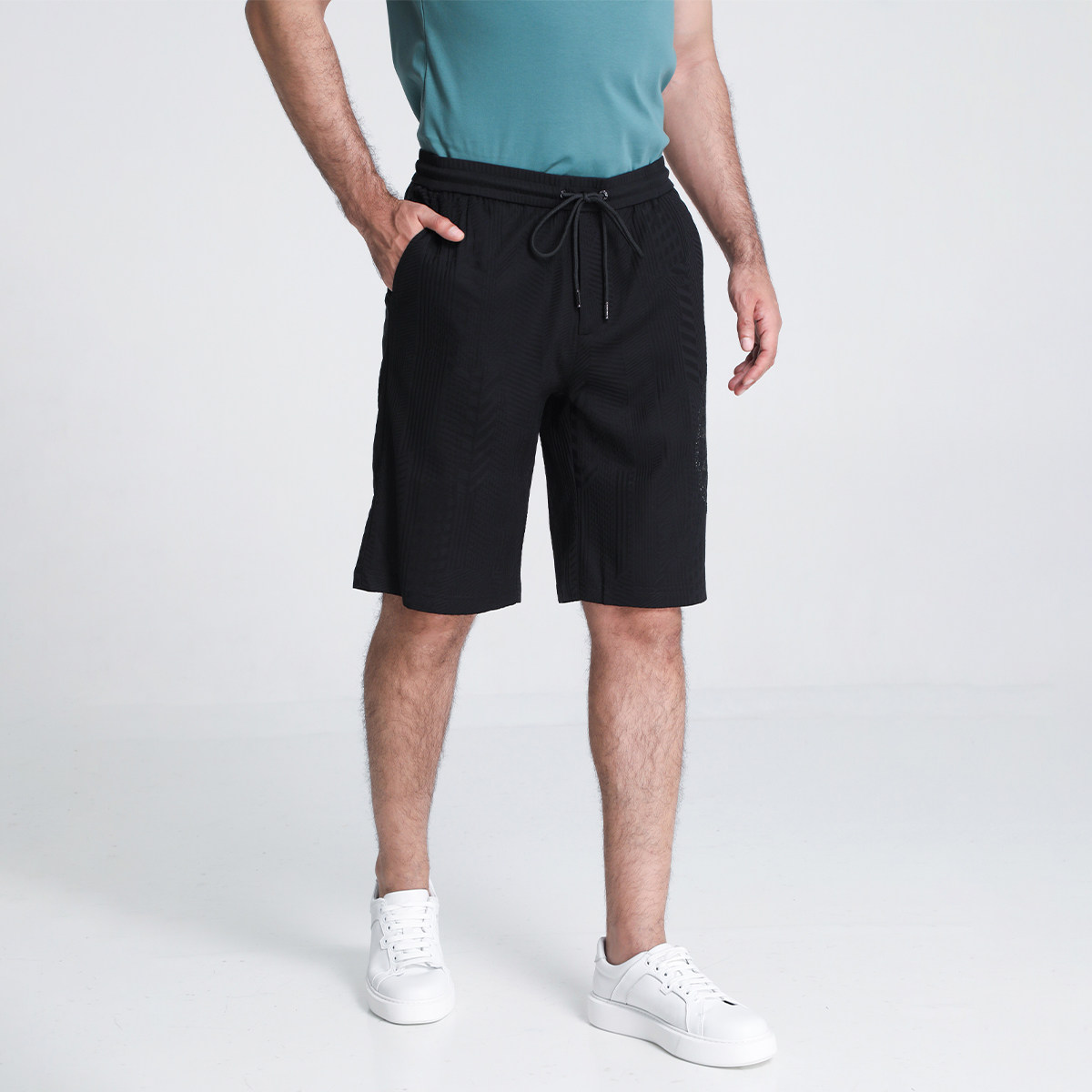 【100%棉】宾度男装夏季男士轻奢独家肌理感BV提花休闲短裤纯棉裤,淘宝优惠券,粉丝福利购,淘宝优惠卷