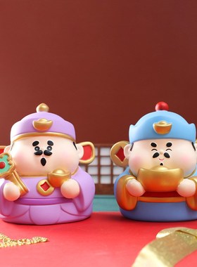 乔迁新居家居桌面装饰品招财纳福搪胶储蓄罐2025年创意存钱罐摆件