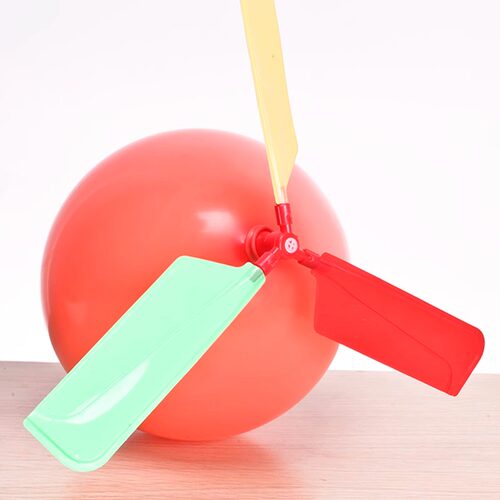 学生科学实验diy科技小制作材料包学生教具自制反冲力气球直升机 - 图1