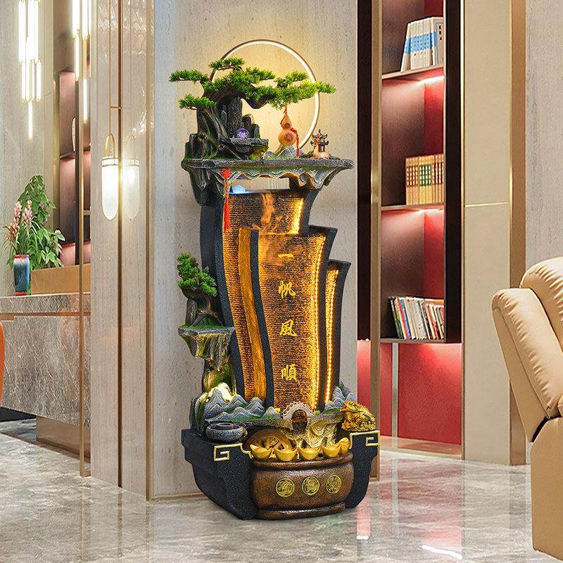 中式循环水假山喷泉水景风水轮装饰流水摆件客厅电视柜旁乔迁送礼,淘宝优惠券,粉丝福利购,淘宝优惠卷