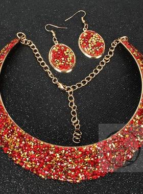 极速。Caollar fashion exaggeration metal false Collar Neckla