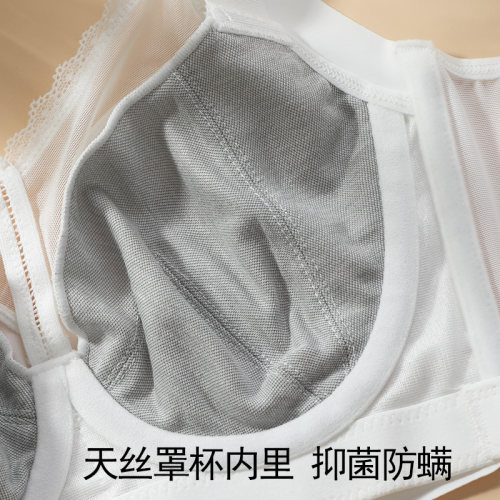 kk调整型内衣女夏薄款大胸显小聚拢防下垂无痕全罩杯大码FG杯胸罩 - 图3