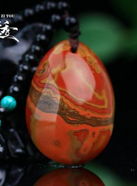 天然项链姿透饰品战国红玛瑙