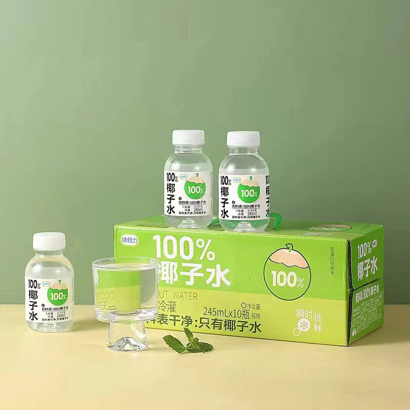 味畅力椰子水整箱245mL瓶装椰汁水夏季饮料