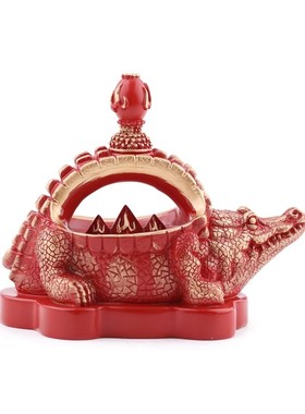 香港正品李居明2025蛇年西北鳄鱼灯三碧位吉祥物摆件李居明吉祥物