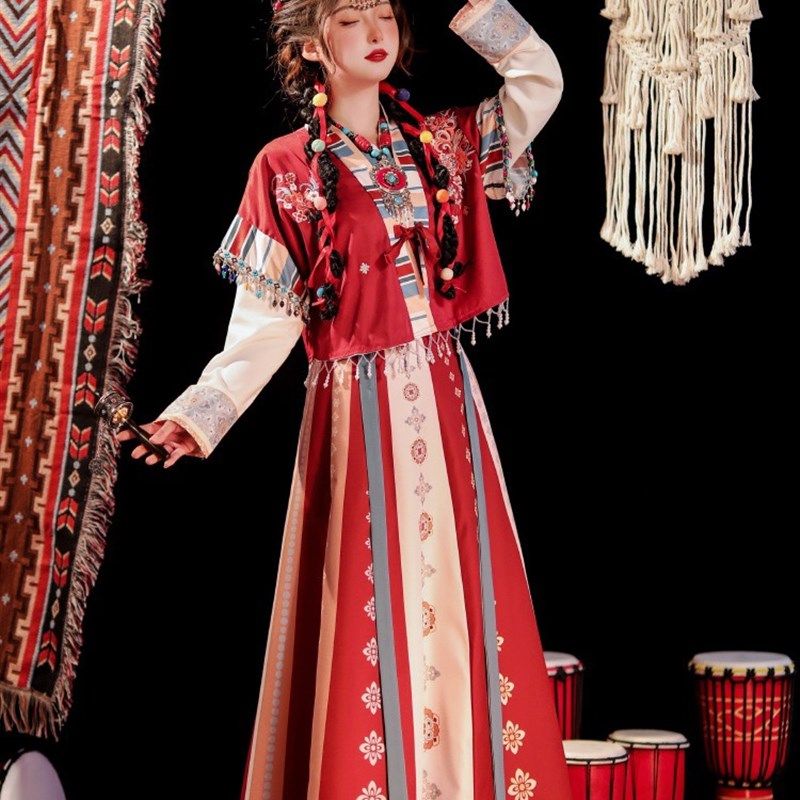 大码汉服女胖mm唐制汉元素交领齐腰唐褙子日常夏季藏风200斤套装,淘宝优惠券,粉丝福利购,淘宝优惠卷