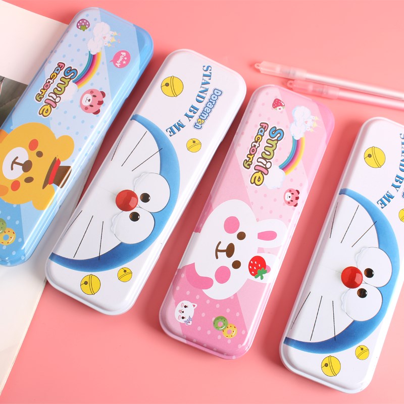Back-to-school gift primary school student box iron box primary school boy and girl single-layer pencil box cute children kindergarten stationery