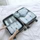 Travel storage bags, suitcases, clothing packaging and sorting bags sets, travel classification, portable grid storage bags