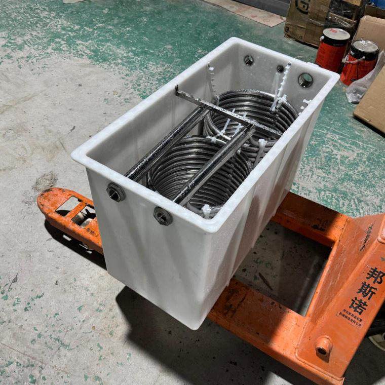 不锈钢盘管蒸发器 带PP塑料水箱换热器加热器冷水机降温液体油水,淘宝优惠券,粉丝福利购,淘宝优惠卷