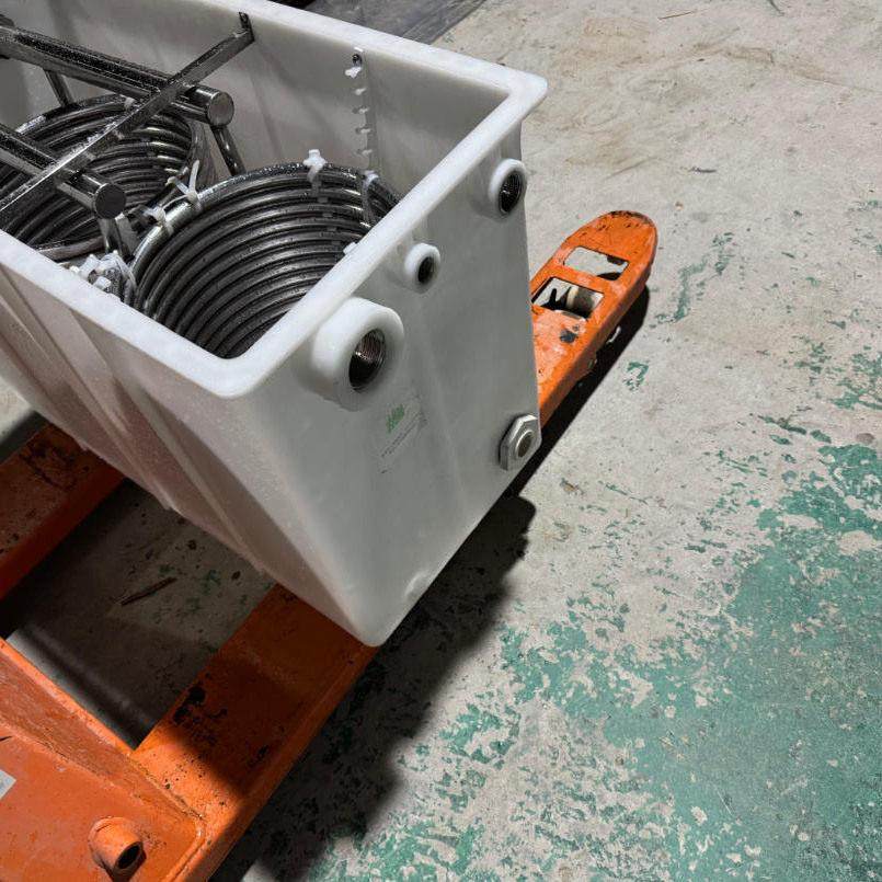 不锈钢盘管蒸发器 带PP塑料水箱换热器加热器冷水机降温液体油水,淘宝优惠券,粉丝福利购,淘宝优惠卷