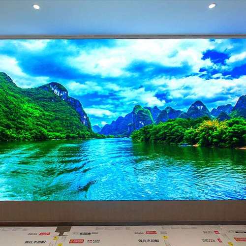 工厂led显示屏室内P3全彩社区宣传发布会背景高清室内LED显示屏 - 图0