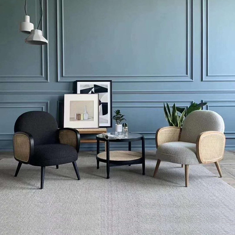 藤椅沙发实木藤编单人沙发椅小户型家用日式阳台休闲椅双人藤沙发,淘宝优惠券,粉丝福利购,淘宝优惠卷