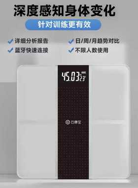 云康宝家用体脂秤精准称重电子秤体重计减脂智能充电款人体体重秤