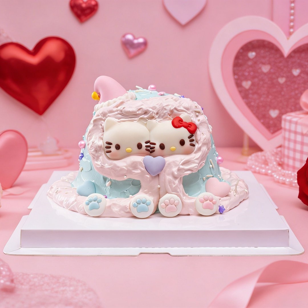 情人节爱你一被子巧克力蛋糕装饰插件情侣生日纪念日表白蛋糕摆件,淘宝优惠券,粉丝福利购,淘宝优惠卷