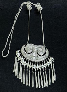 彝族胸牌凉山新款仿银项