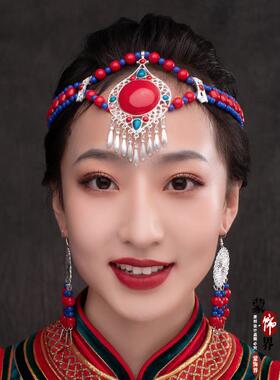 蒙古族舞蹈演出头饰耳环