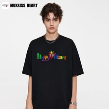 MUXXISSHEART/麦克斯25年新款桃心短袖