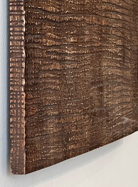 侘寂风装饰画实木雕刻民宿设计师款玄关摆件复古走廊过道挂饰壁画