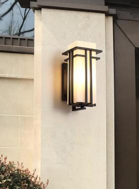 新中式户外防水壁灯庭院阳台门厅墙壁灯现代简约店铺门口室外灯具