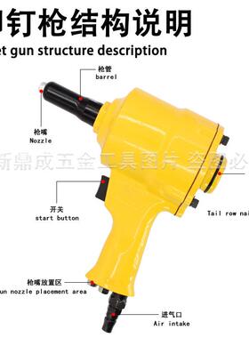 气动拉钉枪拉铆抢铝合金铝钉抽芯铆钉枪铆钉钳枪式拉铆钉机