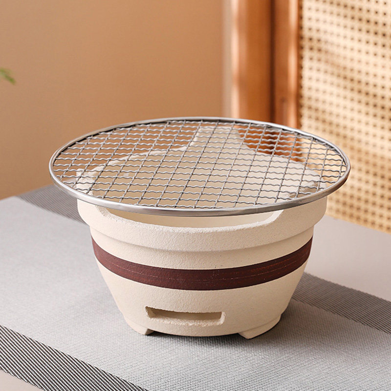 陶土围炉煮茶炭炉烤火炉烤奶罐罐茶壶老式泥炉子家用炭炉室内碳炉,淘宝优惠券,粉丝福利购,淘宝优惠卷