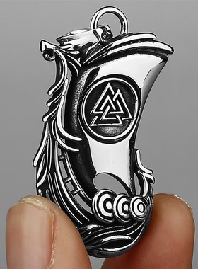 极速Odin Ravenj Huginn and Muninn Valknut Vintage Personalit