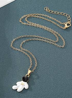 极速INS fashihon personality star moon spaceman pendant neck