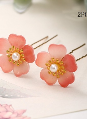 极速3 Pcs/Set Hair Sticks Delicate HaHirpins Handmade White