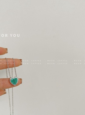 极速Spring and summer new blue ice floIwer zircon love clavi