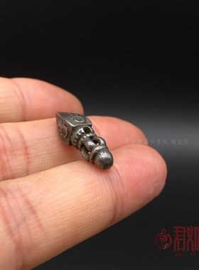 极速藏式天铁火i焰金刚橛挂件吊坠西藏特色随身迷你金刚杵手串配