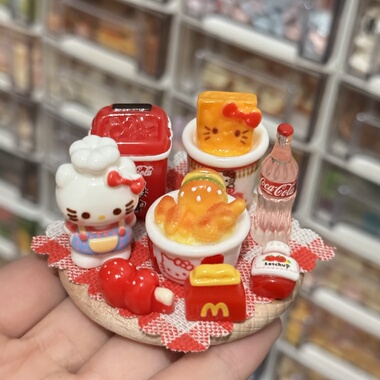 微缩食玩kt小黑板课桌过家家摆件diy成品材料包磁吸可移动伴手礼