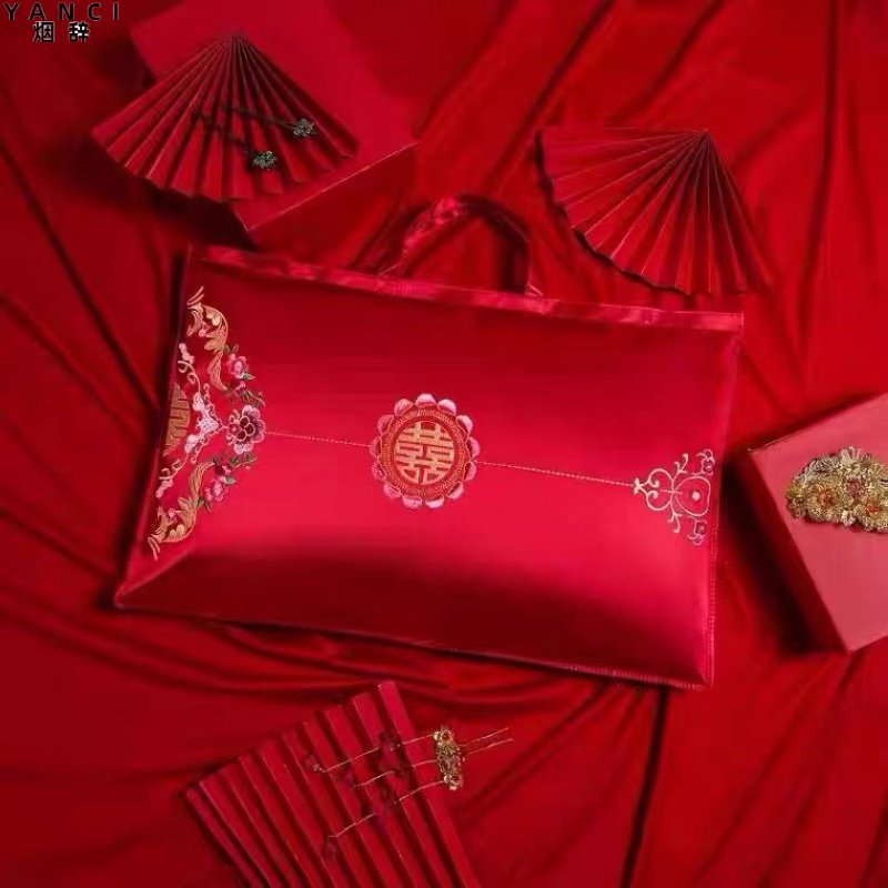 极速结婚枕芯收纳袋n大红色喜庆陪嫁装枕头包装袋手提婚庆加厚礼,淘宝优惠券,粉丝福利购,淘宝优惠卷