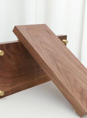 北美黑胡桃木底座实木基座工艺品花瓶托佛像奇石摆台中式摆件