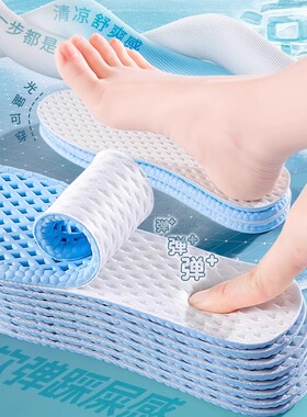 夏季透气冰凉抗菌运动鞋垫