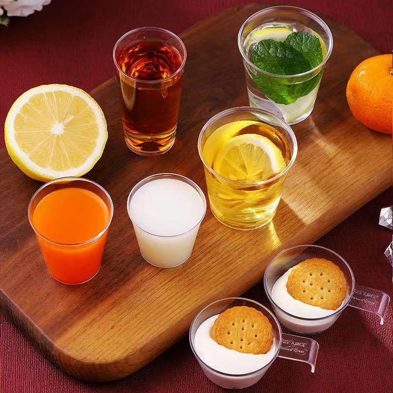 金五缘航空杯一次性加厚塑料杯耐高温食品级商用杯子试饮杯30ml