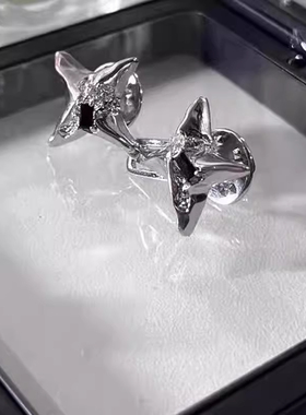 四芒星金属扣懒人收腰皮带女黑色