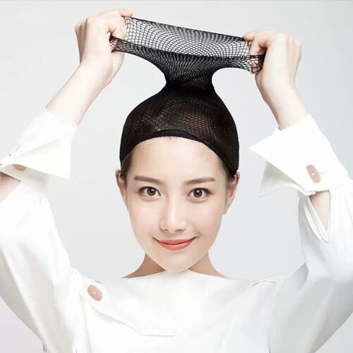 黑色假发发网固定隐形发套韩版两头通高弹力头套网罩COS假发配件 - 图1