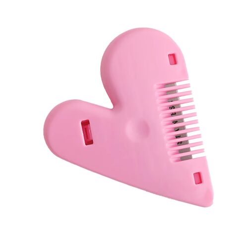 新款爱心削发梳子女生毛发打理家用理发打薄器刘海修剪双面削发刀 - 图3