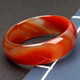 Widened red agate bracelet, natural agate chalcedony bracelet, new type, extra large bracelet, thickened, comes with identification certificate