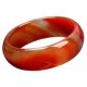 Widened red agate bracelet, natural agate chalcedony bracelet, new type, extra large bracelet, thickened, comes with identification certificate