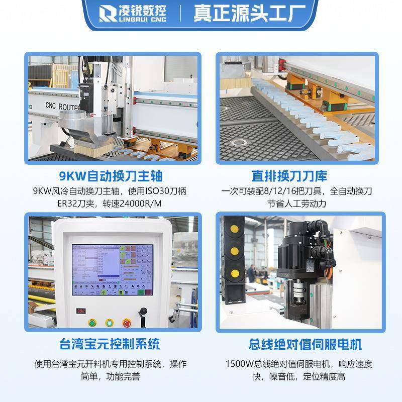 全自动全屋定制锯片数控开料机板式家具数控开料机木工直排换刀,淘宝优惠券,粉丝福利购,淘宝优惠卷